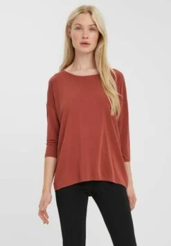 Vero Moda 3/4 Ärmeliges - Longsleeve - Henna