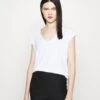 Vero Moda Vmfilli Ss V-Neck Ga Noos - T-Shirt Basic - Bright White