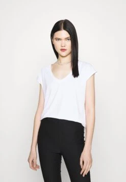 Vero Moda Vmfilli Ss V-Neck Ga Noos - T-Shirt Basic - Bright White