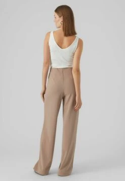 Vero Moda Becky Hr Wide Pull On- Broek - Silver Mink -Vero Moda Winkel be9df16a83a84c16b04e620621dfb6f1