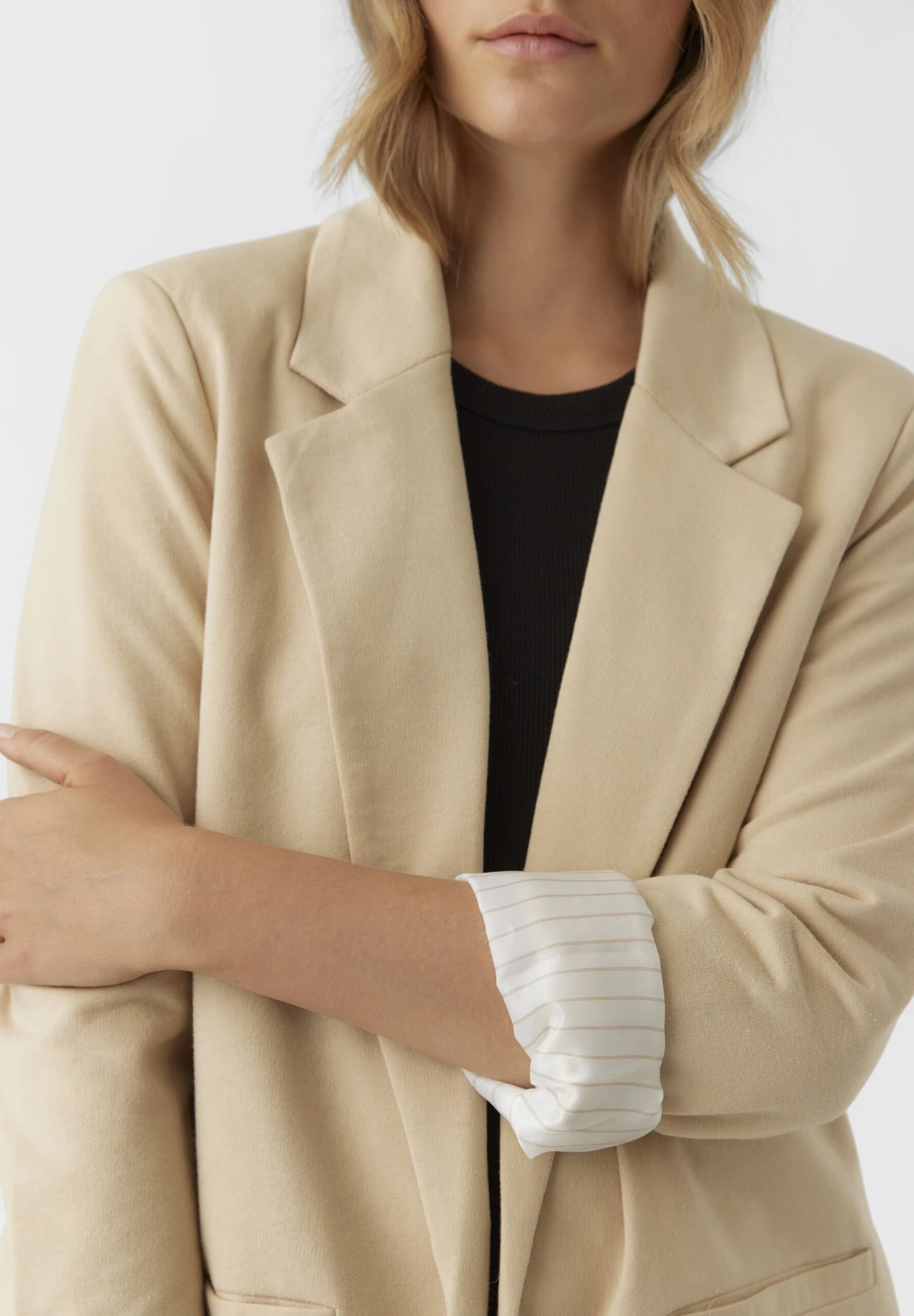 Vero Moda Langer - Halflange Jas - Warm Sand 5 Vero Moda Langer - Halflange Jas - Warm Sand - Afbeelding 3