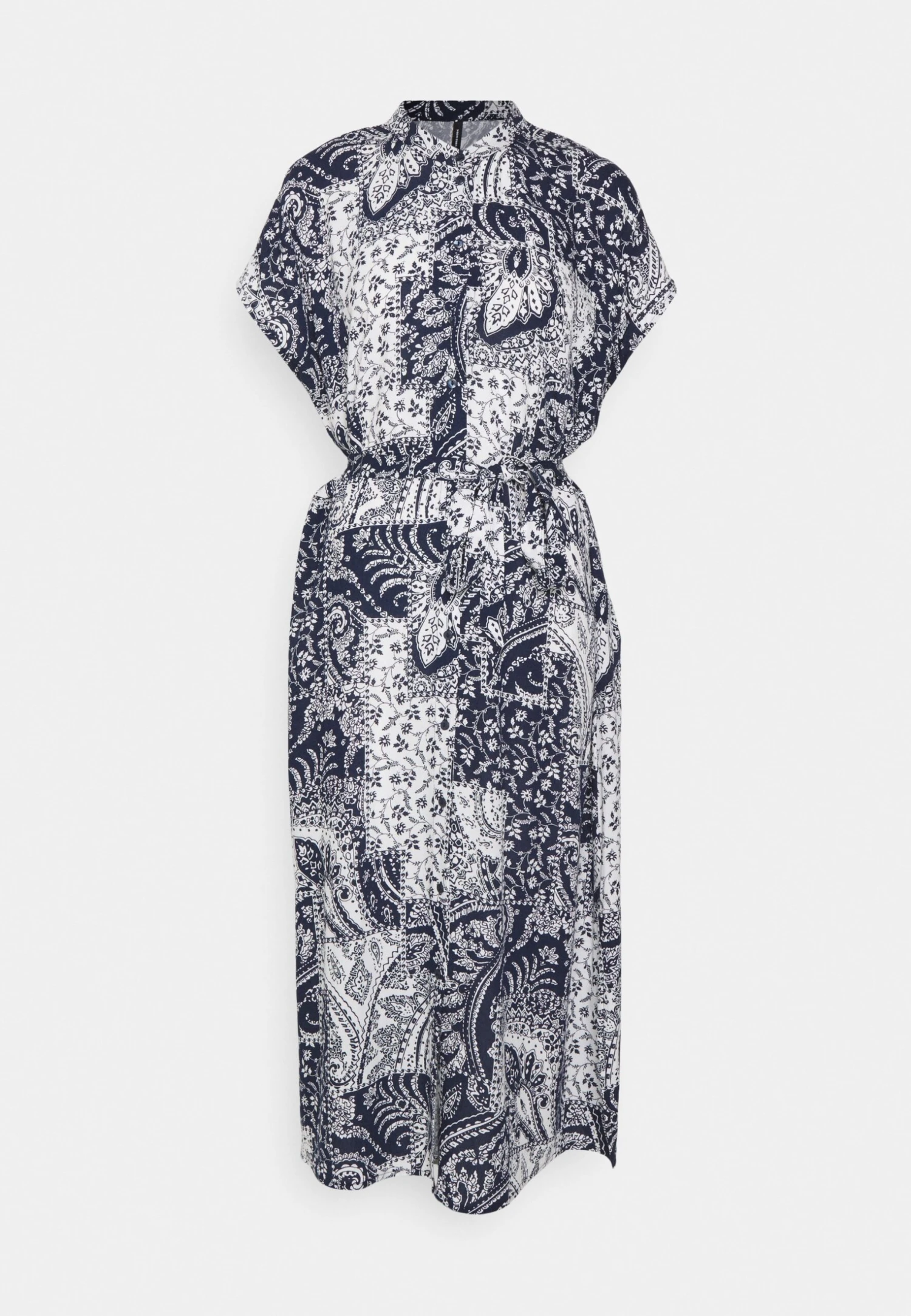 Vero Moda Tall Vmebba Calf Shirt Dress - Jurk - Navy Blazer/Ebba 6 Vero Moda Tall Vmebba Calf Shirt Dress - Jurk - Navy Blazer/Ebba - Afbeelding 4