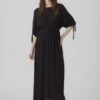 Vero Moda Vmmenny 2/4 Calf Dress - Maxi-Jurk - Black Solid -Vero Moda Winkel bf1fc7a14e79421f944f27d198c30fe6