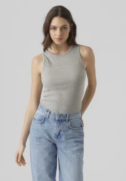 Vero Moda Top - Light Grey Melange