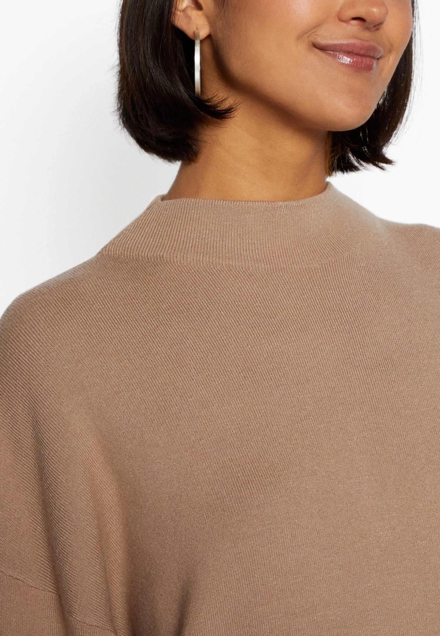 Vero Moda Vmnancy Funnelneck Dress- Gebreide Jurk - Silver Mink 8 Vero Moda Vmnancy Funnelneck Dress- Gebreide Jurk - Silver Mink - Afbeelding 6