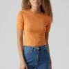 Vero Moda T-Shirt Basic - Mock Orange -Vero Moda Winkel c1e98d4ec6e8467aa7ee516ae37331a7