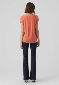 Vero Moda Vmava Plain Ss Gajrs Noos - T-Shirt Basic - Georgia Peach -Vero Moda Winkel c33743f17b3b4fb7a80ca1a133c01a4e