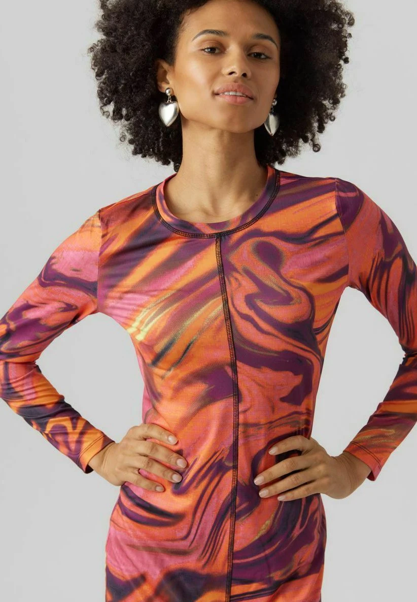 Vero Moda Jurk - Sun Orange 6 Vero Moda Jurk - Sun Orange - Afbeelding 4