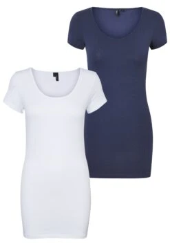 Vero Moda 2 Pack - T-Shirt Basic - Blue -Vero Moda Winkel c4ebc8a1afa740d6ae213bb8de2b1265