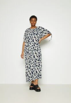 Vero Moda Curve Vmmenny Dress - Maxi-Jurk - Navy Blazer/Mette