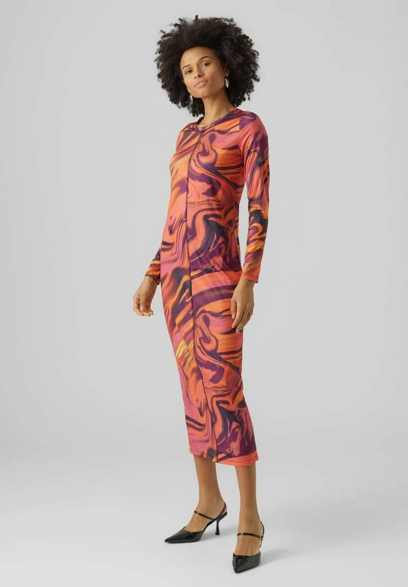 Vero Moda Jurk - Sun Orange 4 Vero Moda Jurk - Sun Orange - Afbeelding 2