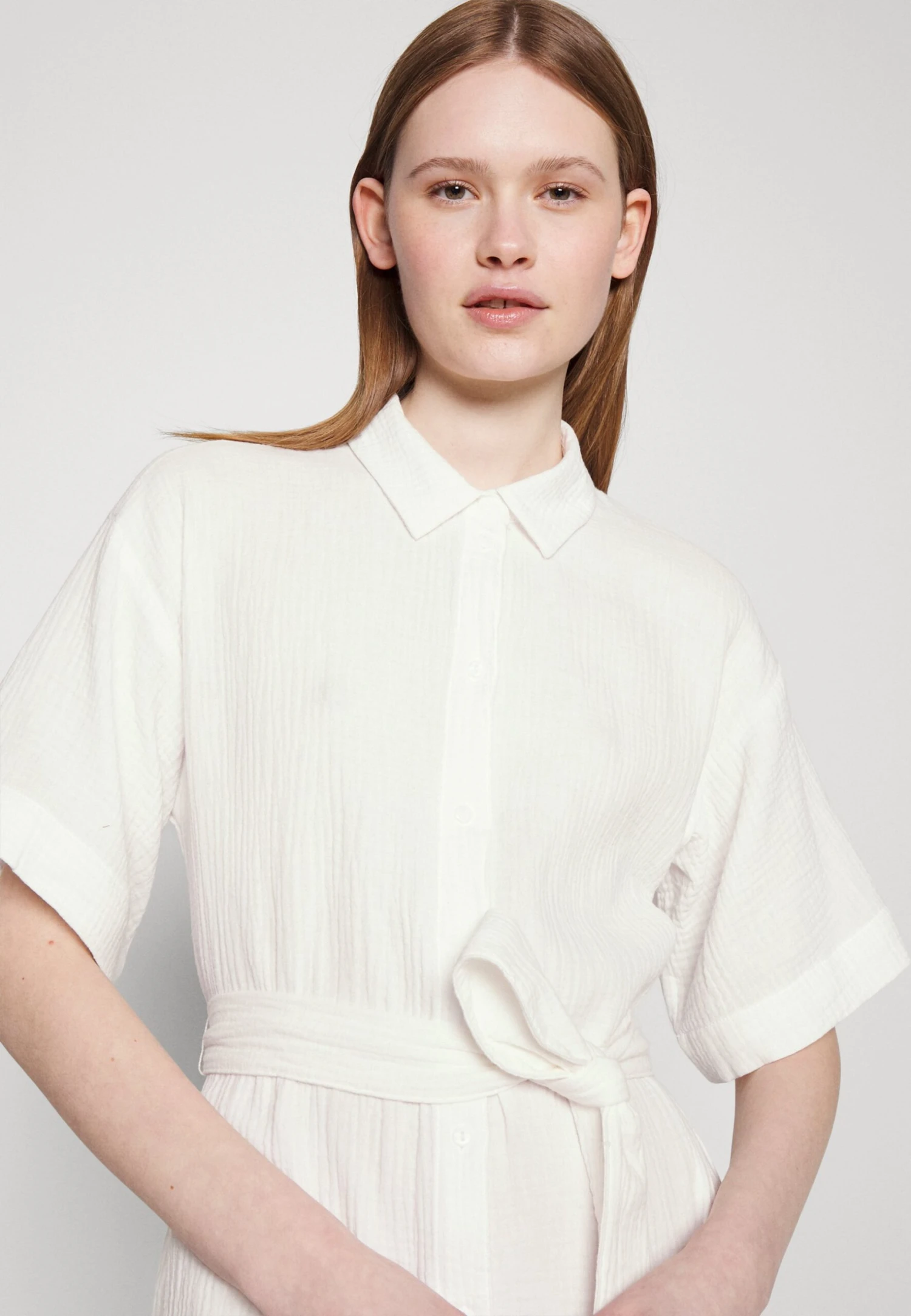 Vero Moda Vmnatali Nia 2/4 CalfWvn - Blousejurk - Snow White 7 Vero Moda Vmnatali Nia 2/4 CalfWvn - Blousejurk - Snow White - Afbeelding 5