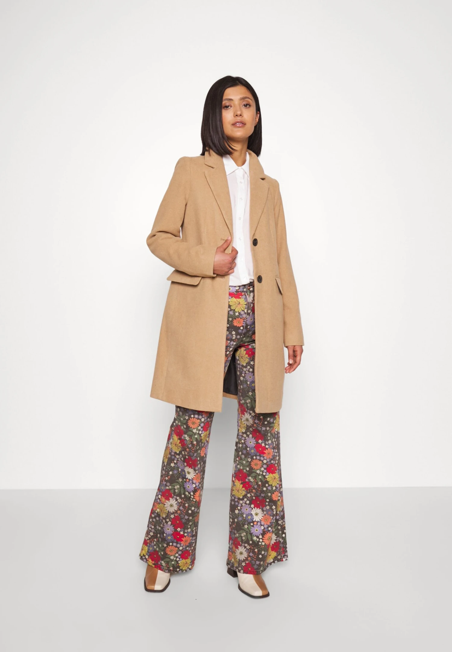 Vero Moda Vmgianna Coat- Mantel - Tigers Eye/Melange 4 Vero Moda Vmgianna Coat- Mantel - Tigers Eye/Melange - Afbeelding 2