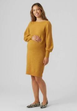 Vero Moda Simone Ls Boatneck- Gebreide Jurk - Chai Tea