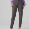 Vero Moda Vmsandy Hr Tapered Noos - Broek - Grey Pinstripe