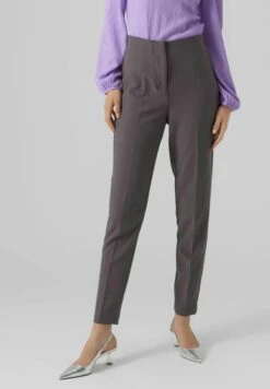 Vero Moda Vmsandy Hr Tapered Noos - Broek - Grey Pinstripe
