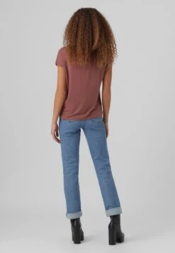 Vero Moda Vmava Plain Ss Gajrs Noos - T-Shirt Basic - Rose Brown -Vero Moda Winkel d2e1e7ae59464dbda3549d2d831a797f