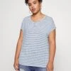 Vero Moda Curve Vmaya Plain Curve - T-Shirt Print - China Blue/Pristine -Vero Moda Winkel d464b040a2ad403e809817521f533e2f