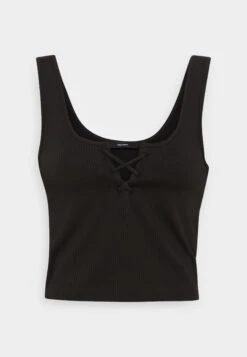 Vero Moda Tall Vmriva Crop Top- Top - Black