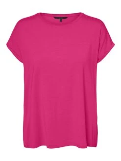 Vero Moda Vmava Plain Ss Gajrs Noos - T-Shirt Basic - Pink Yarrow -Vero Moda Winkel d68907ab4048457b8b732703a35ad37e