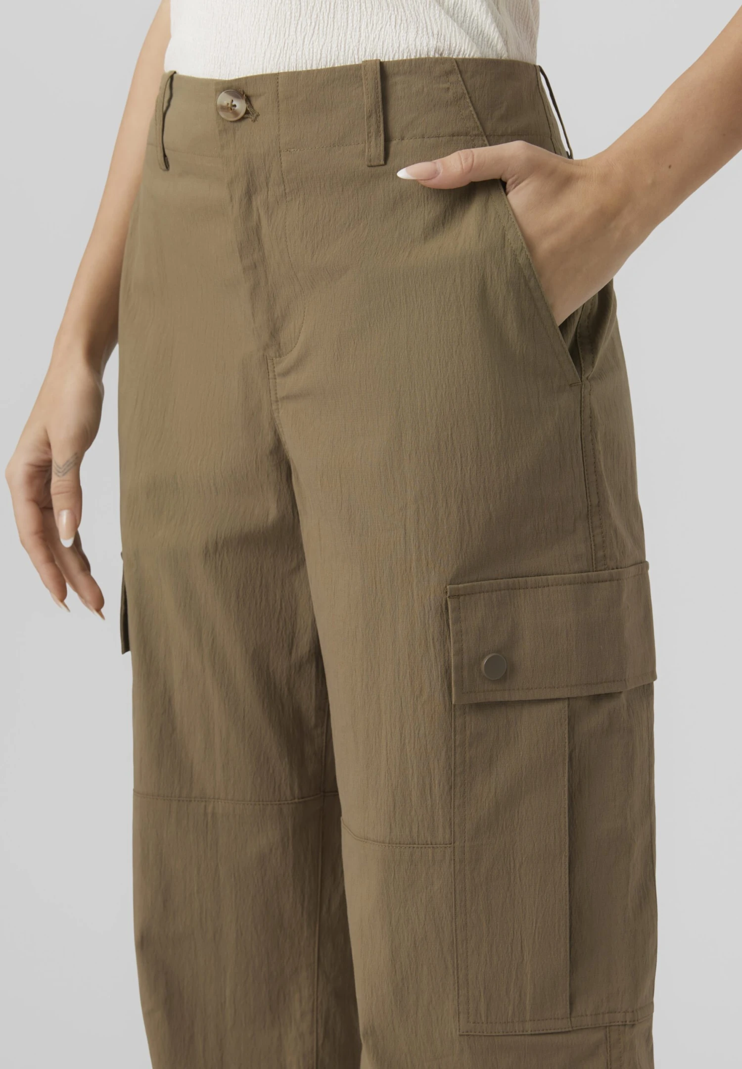 Vero Moda Riley Mr Cargo- Cargobroek - Capers 6 Vero Moda Riley Mr Cargo- Cargobroek - Capers - Afbeelding 4