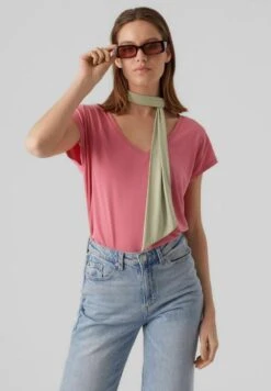 Vero Moda Vmfilli Ss V-Neck Ga Noos - T-Shirt Basic - Fruit Dove