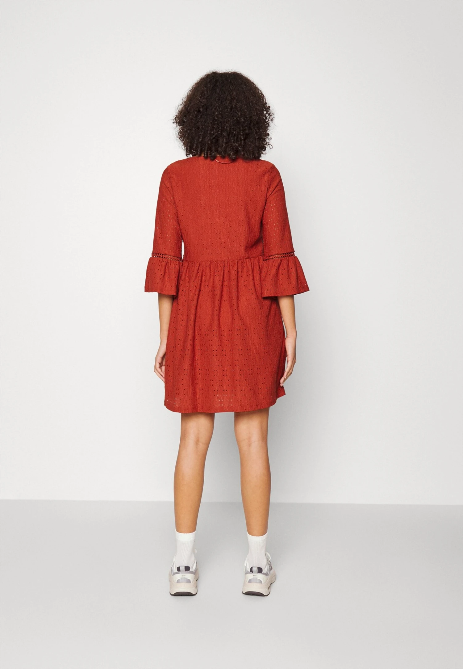 Vero Moda Tall Vmmarcy Short Dress- Jurk - Barn Red 5 Vero Moda Tall Vmmarcy Short Dress- Jurk - Barn Red - Afbeelding 3