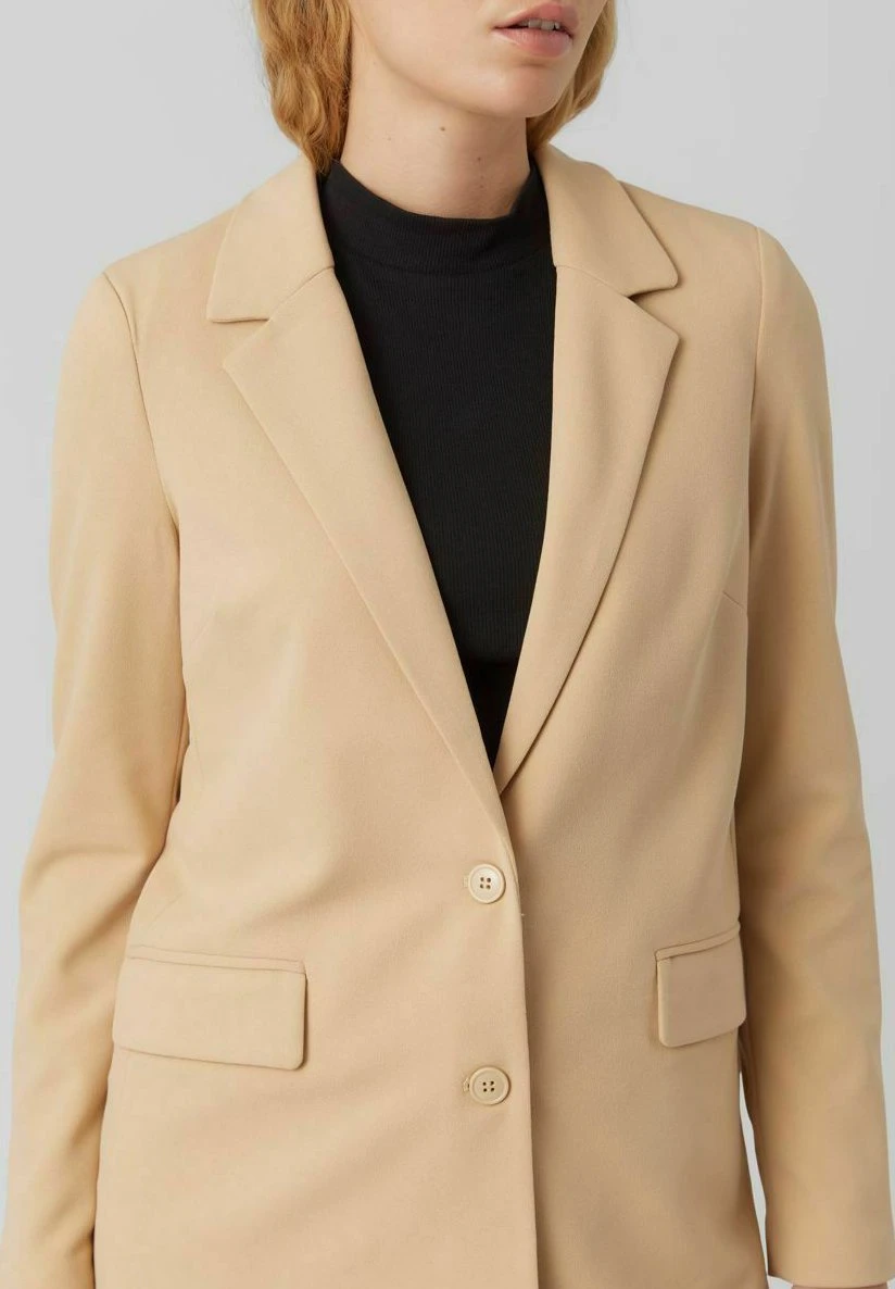 Vero Moda Halflange Jas - Irish Cream 6 Vero Moda Halflange Jas - Irish Cream - Afbeelding 4