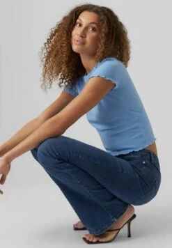 Vero Moda T-Shirt Basic - Little Boy Blue -Vero Moda Winkel d8fde368a159480eb1ec264e58f11256