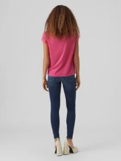 Vero Moda Vmava Plain Ss Gajrs Noos - T-Shirt Basic - Pink Yarrow -Vero Moda Winkel d998658cafa34cc49c5b45f4c331a871
