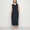 Vero Moda Petite Vmcelena Calf Dress - Jerseyjurk - Navy Blazer -Vero Moda Winkel db79cbf110064fad98b06119c9c59558