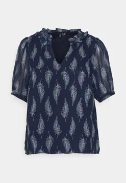 Vero Moda Petite Vmsara V Neck Top - T-Shirt Print - Navy Blazer /Sara -Vero Moda Winkel dc9a25f0a24b4c2d8a06dd8c4a6cb652