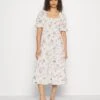 Vero Moda Tall Calf Smock Dress - Jurk - Snow White/Svea -Vero Moda Winkel dd6462941b9442348bdb81c7edcfdd79