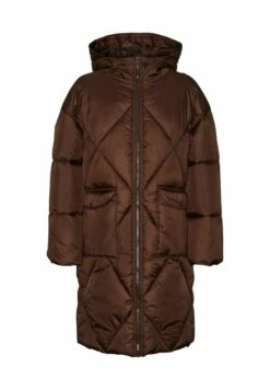 Vero Moda Curve Mantel - Winterjas - Coffee Bean