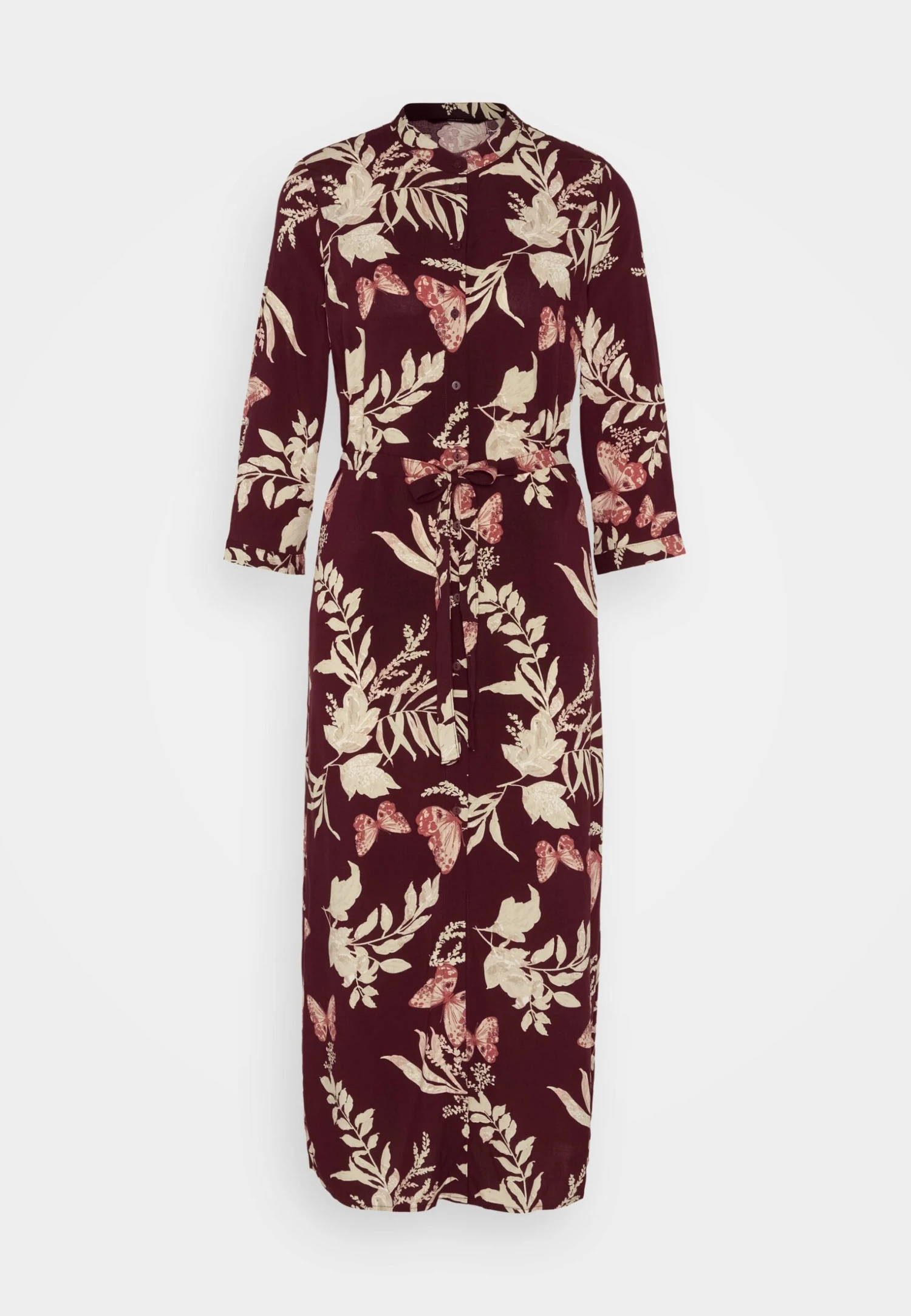 Vero Moda Vmeasy 3/4 Long Shirt Dress - Blousejurk - Winetasting 7 Vero Moda Vmeasy 3/4 Long Shirt Dress - Blousejurk - Winetasting - Afbeelding 5