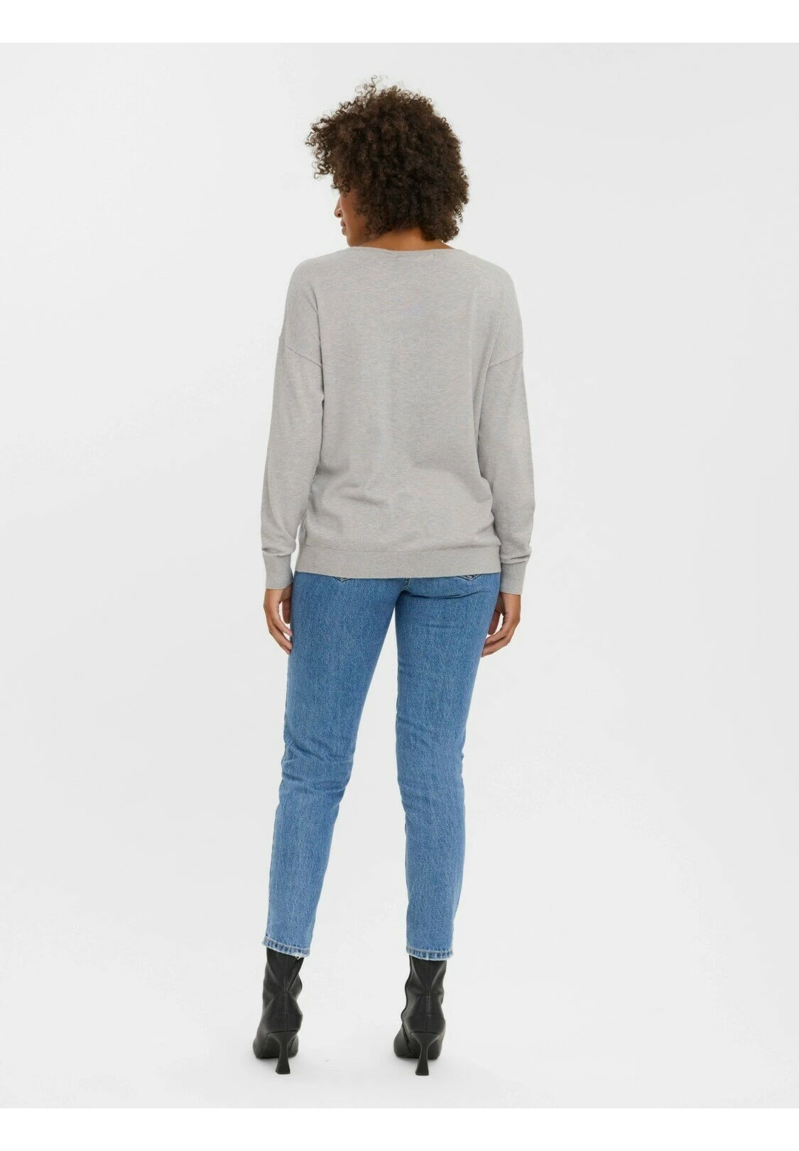 Vero Moda Sweater - Light Grey Melange 4 Vero Moda Sweater - Light Grey Melange - Afbeelding 3