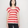 Vero Moda Vmwide Stripe - T-Shirt Print - Goji Berry/Snow White -Vero Moda Winkel e1d1043ac54b4f18b8d66a68f8241fc8