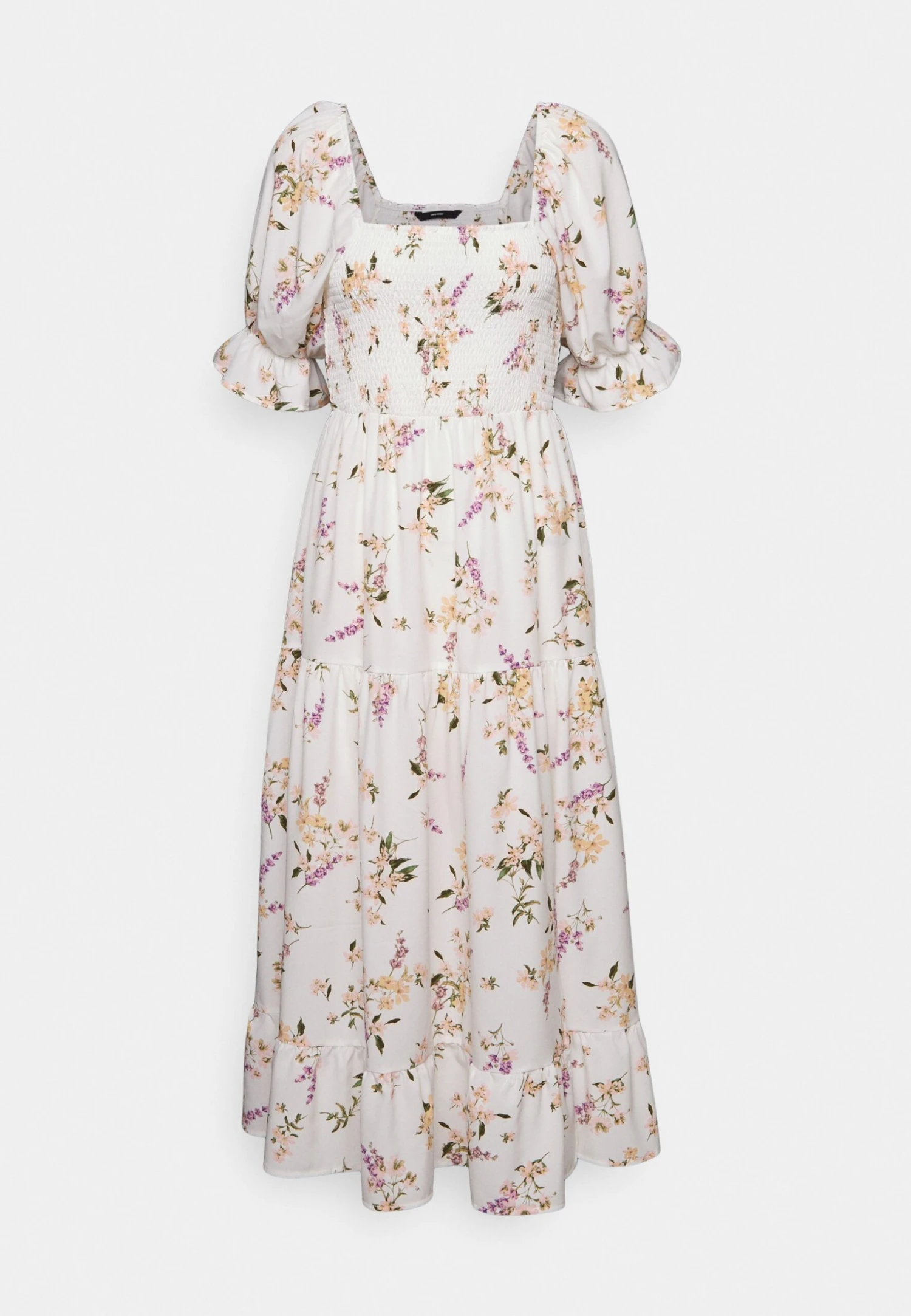 Vero Moda Tall Calf Smock Dress - Jurk - Snow White/Svea 7 Vero Moda Tall Calf Smock Dress - Jurk - Snow White/Svea - Afbeelding 5