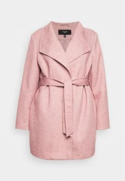 Vero Moda Curve Vmverodonavivian Coat Curve - Mantel - Nostalgia Rose/Melange -Vero Moda Winkel e20782bdf7a941bbb055673f457d98c1