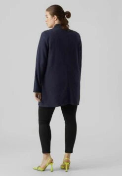 Vero Moda Curve Vmbrushedkatrine Ss23 - Halflange Jas - Navy Blazer -Vero Moda Winkel e2760bf7a60547d3bbfe82b552167b1a