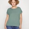 Vero Moda Curve Vmaya Plain - T-Shirt Basic - Laurel Wreath