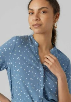 Vero Moda Vmvica S/S Ga Wvn Noos - Blousejurk - Captains Blue -Vero Moda Winkel e3c9519380284c4a80688ad4766ae00c