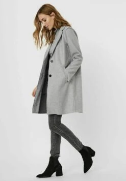 Vero Moda Vmpaula Jacket- Mantel - Light Grey Melange -Vero Moda Winkel e724f04578154fe69e9de55b8261ae94