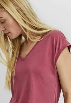 Vero Moda Vmfilli Ss V-Neck Ga Noos - T-Shirt Basic - Dry Rose -Vero Moda Winkel e81c5d0c87d247d3b5d555f98c1dde4e