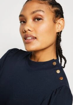 Vero Moda Vmlianna Short Button Dress - Jerseyjurk - Navy Blazer -Vero Moda Winkel e880bdcb3bda45fb938705c1818f60e4