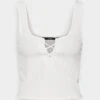 Vero Moda Tall Vmriva Crop Top- Top - White 2 Vero Moda Tall Vmriva Crop Top- Top - White -Vero Moda Winkel e8ee6b5eeefe4f66b6fc5edb984b30a0
