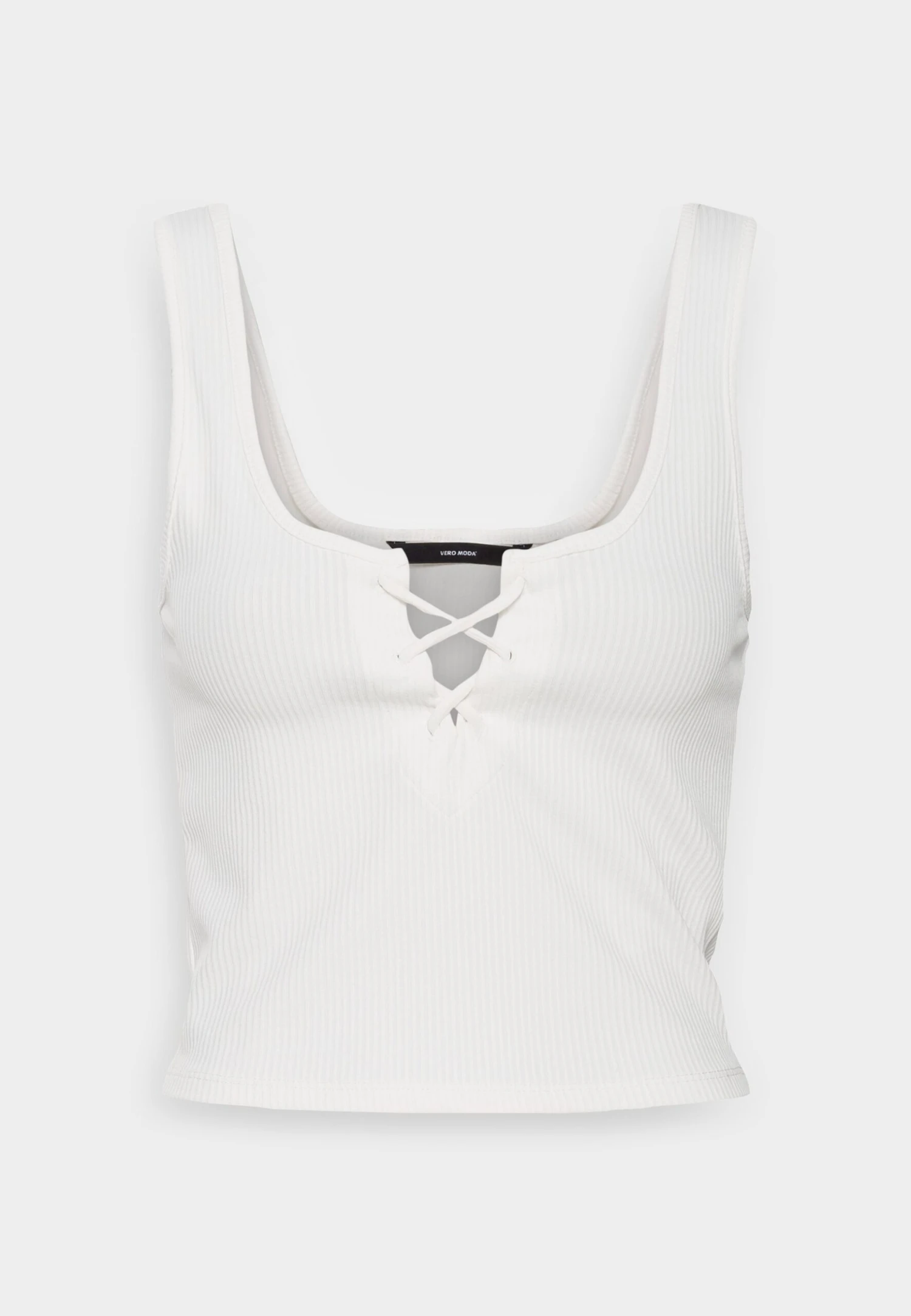 Vero Moda Tall Vmriva Crop Top- Top - White 3 Vero Moda Tall Vmriva Crop Top- Top - White