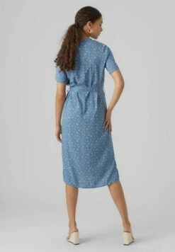 Vero Moda Vmvica S/S Ga Wvn Noos - Blousejurk - Captains Blue -Vero Moda Winkel e929e0c5e45343aaa330b1ffb2279998