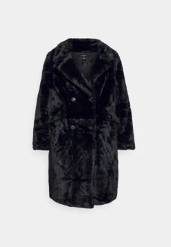 Vero Moda Curve Vmsuielly Long Faux Coat Plus Size - Mantel - Black -Vero Moda Winkel e9f6b9d82d2b4381bda8f228e1e6babf