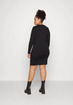 Vero Moda Curve Vmriva Short Dress- Jerseyjurk - Black -Vero Moda Winkel eddd77c14c2d4cdc9f919e61e3255152